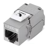Проходной адаптер Cabeus KJ-RJ45-Cat.5e-SH-180-Toolless (RJ45-DIDC, CAT.5E, FTP, Keystone Jack) (7965c)