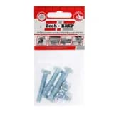 Болт с шестигранной головкой М8х30 DIN 933 класс прочн. 8.8 с гайкой и шайбой оцинк. (пакет) (уп.4шт) Tech-Krep/Zitar 112722