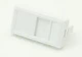 Вставка типа Mosaic 22,5x45мм, 1 порт, под модули-вставки типа Keystone, со шторкой, белая, уп-ка 10 шт. NETLAN EC-IMH-1-WT-10