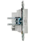 Розетка SKANDY 10А без заземл. без защ. шторок SK-R02W арктич. бел. IEK SK-R10-10-K01