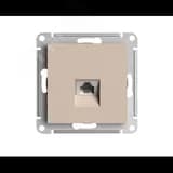 ATLASDESIGN РОЗЕТКА телефонная RJ11, механизм, ПЕСОЧНЫЙ