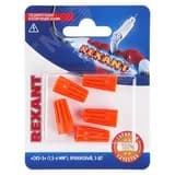 Зажим соединительный изолирующий СИЗ-3 1.5-6 кв мм оранжевый 5шт, REXANT