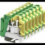 Клемма SUK 1-1 земля винтовая, сечение 16 мм. кв., желто-зеленая