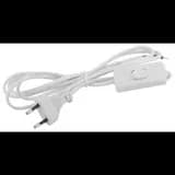 Шнур для бра 1.8м с выкл. ШВВП 2х0.5 бел. UX-ШВВП-S-1.8m-W ЭРА Б0044071