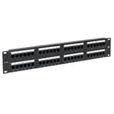 Патч-панель TERACOM PRO 19'' Cat.5E 2U неэкранированная UTP 48 портов RJ-45 Dual IDC EKF