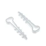 Дюбель-хомут (6х14 мм) для плоского кабеля белый (50 шт.) EKF PROxima