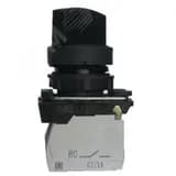 Переключатель КПЕ 1511 -Р УХЛ2, чёрный, 1но+1нз, ручка с фиксацией на 2 положения, IP54