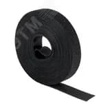 Хомут-липучка 16 мм (5м ролл) черный PROxima