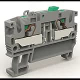 Клемма с размыкателем на 4 кв.мм синяя