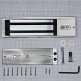 Электромагнитный замок (сила удержания 500 кг), с двумя встроенными датчиками, цвет серебристый сатинированный алюминий RAL 7047 RL-EM500-LSS R-Lock