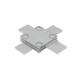 Соединитель крестообразный 3XS-B40 HD для полосы до 40мм с 3 пластинами сталь гор. оцинк. КМ MA0048