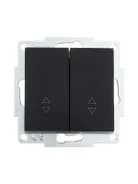 Переключатель проходной 2-кл. СП Vesna механизм черн. бархат LEZARD 742-4288-106