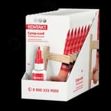 Супер-клей универсальный, 20 г, бл., арт. КМ 120-Б20, шоу-бокс