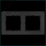 Рамка G-Flex 2-постовая, цвет Антрацит