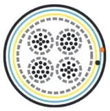 Кабель витая пара Hyperline FUTP50-C3-S24-IN-LSZH-GY