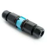 Соединитель-коннектор LD540 разъемный с замком 3контактный с пружинным контактом IP68 черный 49193