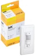 Детектор движения ДД 028 1200Вт угол обз. 140град. дальн. 9м IP20 бел. IEK LDD12-028-1200-001