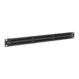Патч-панель высокой плотности TERACOM PRO 19'' Cat.5E 1U неэкранированная UTP 48 портов RJ-45 Dual IDC с органайзером EKF
