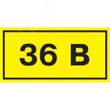 Знак безопасности 36В 40х20