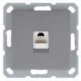 Розетка компьютерная 1-м RJ45 IP20 кат. 5E механизм алюм. Jasmart G6105S