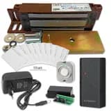 Электромагнитный замок с картами доступа комплект на одну дверь Уралкам