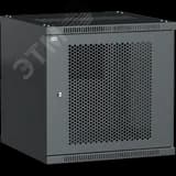 Шкаф LINEA WE 9U 600х600мм дверь перфорированная черный ITK