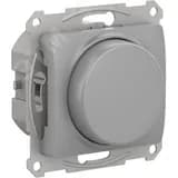 GLOSSA СВЕТОРЕГУЛЯТОР (диммер) поворотно-нажимной, 315Вт, механизм, АЛЮМИНИЙ Systeme Electric