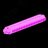 Клемма TB 2-2 с бок. подключ. с крепеж.фланцами, розовая. 241339 SUPU