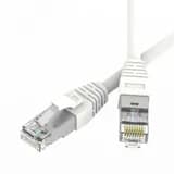 Патч-корд экранированный SLIM CAT6A S/FTP 4х2, 28 AWG, LSZH, белый, 0,5м DKC