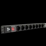 Блок розеток 19 PDU, 8 розеток, 10 A, гнездо под шнур SYSMATRIX PD 19.08SCH-IS-1.10