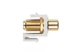 Вставка формата Keystone Jack Hyperline KJ1-RCA/RD-FHG-WH