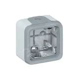 Коробка для накладного монтажа с мембранными сальниками - Программа Plexo - серый - 1 пост 069651 Legrand Euro