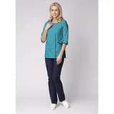 Костюм женский Вояж (ткань ТиСи), светло-бирюзовый/темно-синий, 44-46 170-176