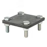 Зажим полоса 40 - полоса 40 (3 пластины 70х70мм) HZ PROxima lp-g3105 EKF