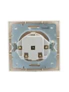 Розетка 1-м СП Mira 16А IP20 с заземл. защ. шторки со вставкой керамика крем. LEZARD 701-0303-124