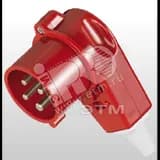 Вилка кабельная угловая 16А 3Р+E IP44