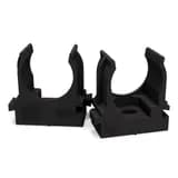 Крепеж-клипса для труб для прямого монтажа черная в п/э d20 мм (100шт/1100шт уп/кор) Промрукав