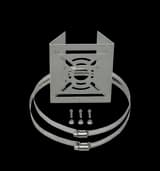 Кронштейн ST-BSS (С ХОМУТОМ) малый универсальный для крепления 1 видеокамеры на столб Space Technology