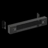 Защитный экран 2U, перфорированный 19 дюймов, черный RAL 9004 SYSMATRIX PS 0200.9000