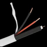 Кабель Видеонаблюдения КВК-В 2х0,5мм. РК 75+2х0,5 (48) PVC внутренний БЕЛЫЙ (продажа кратно 5 м) (ST)