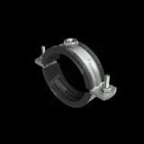 Хомут для высоких нагрузок с изоляцией с гайкой М12 для труб d 1 1/4"