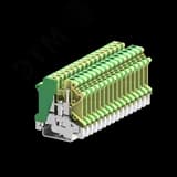 Клемма SUK 1-1 земля винтовая, сечение 4 мм. кв., желто-зеленая SUPU