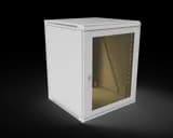 Шкаф телекоммуникационный настенный разборный МИКсистем 19" Basis 15U  600*600 дверь стекло