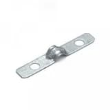 Скоба металлическая двухлапковая усиленная противопожарная СМДУ d6-7 мм отв. d 6,5 мм (100 шт/уп)