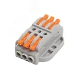 Клемма монтажная для фазных проводников, 3 контактные группы (1 ввод, 1 вывод на полюс)