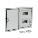 Корпус пластиковый распределительный ЩРН-18 IP65 серая дверь 350х250х150