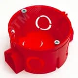 Коробка установочная 80-0500См безгалогенная (HF) 68х42 (8шт/уп)