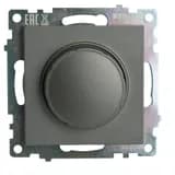Выключатель диммирующий TRIAC механизм 250В 500W серия Катрин графит GLS10710606 49413