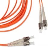 Патч-корд волоконно-оптический (шнур) MM 50/125 Hyperline FC-D2-50-FC/PR-ST/PR-H-10M-LSZH-OR