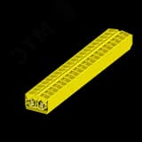 Клемма TB 2-2 промежут. фронт. подключение, сечение 2,5 мм. кв., желтый.